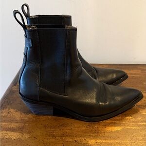 Black AllSaints Leather Women’s Boots